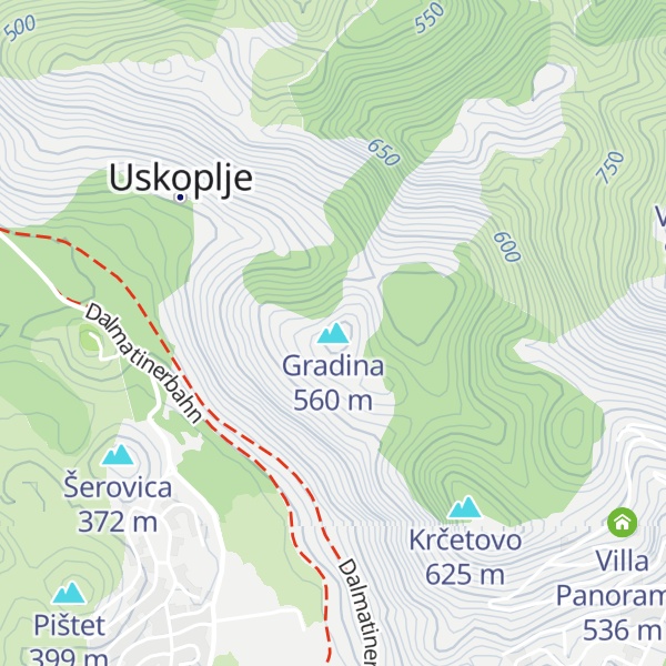 Map of Gradina