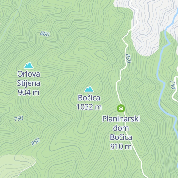 Map of Bočica