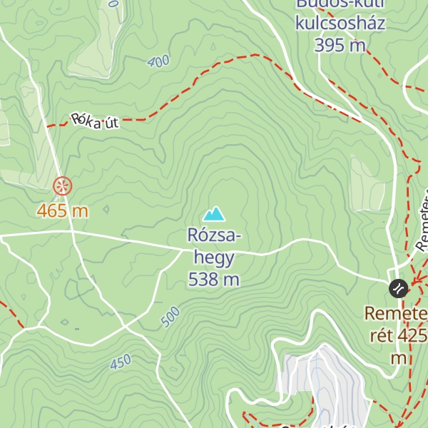 Map of Rózsa-hegy