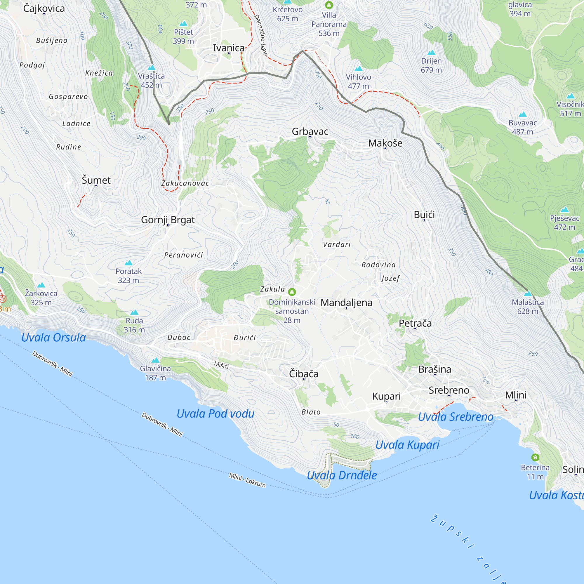 Dominikanski samostan map