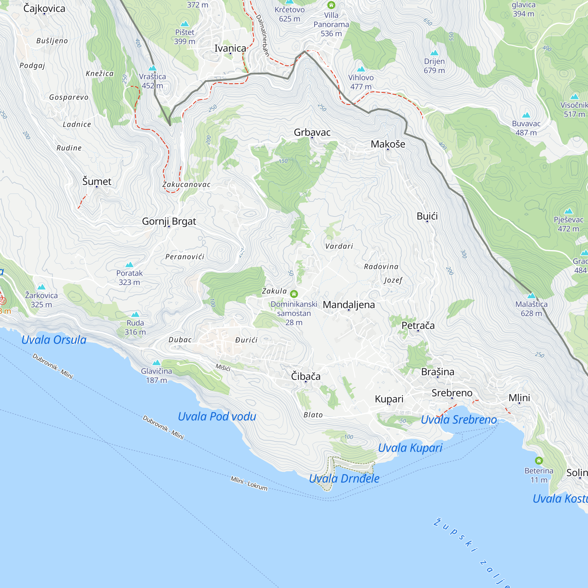 Dominikanski samostan map