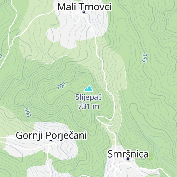 Map of Slijepač