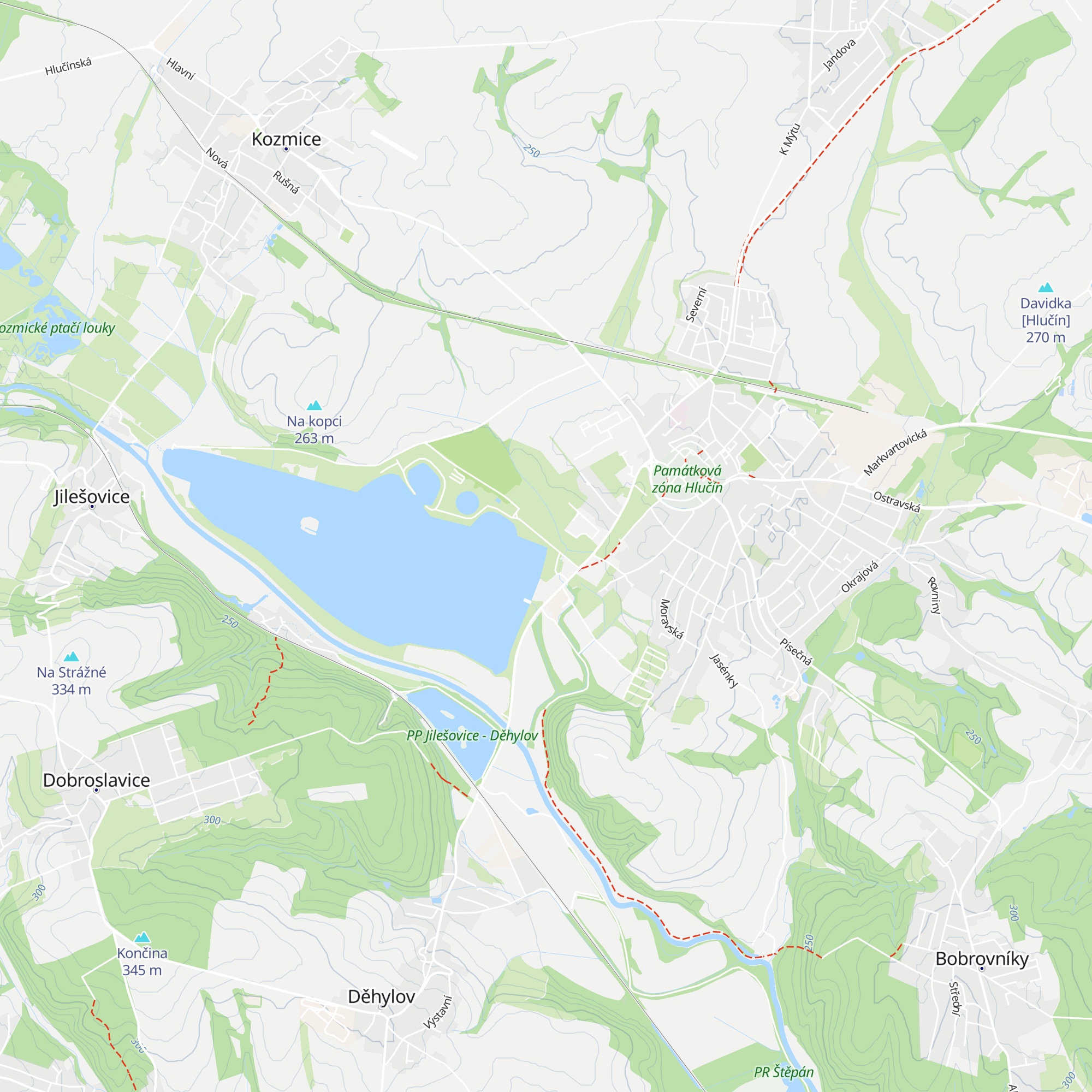 Wake park Hlučín map