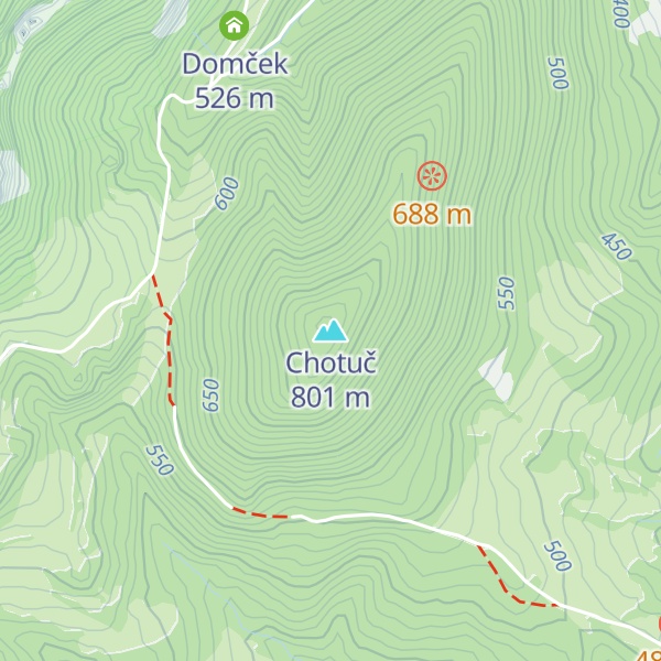 Map of Chotuč