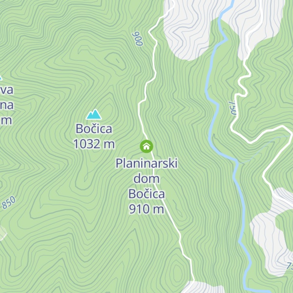 Map of Planinarski dom Bočica