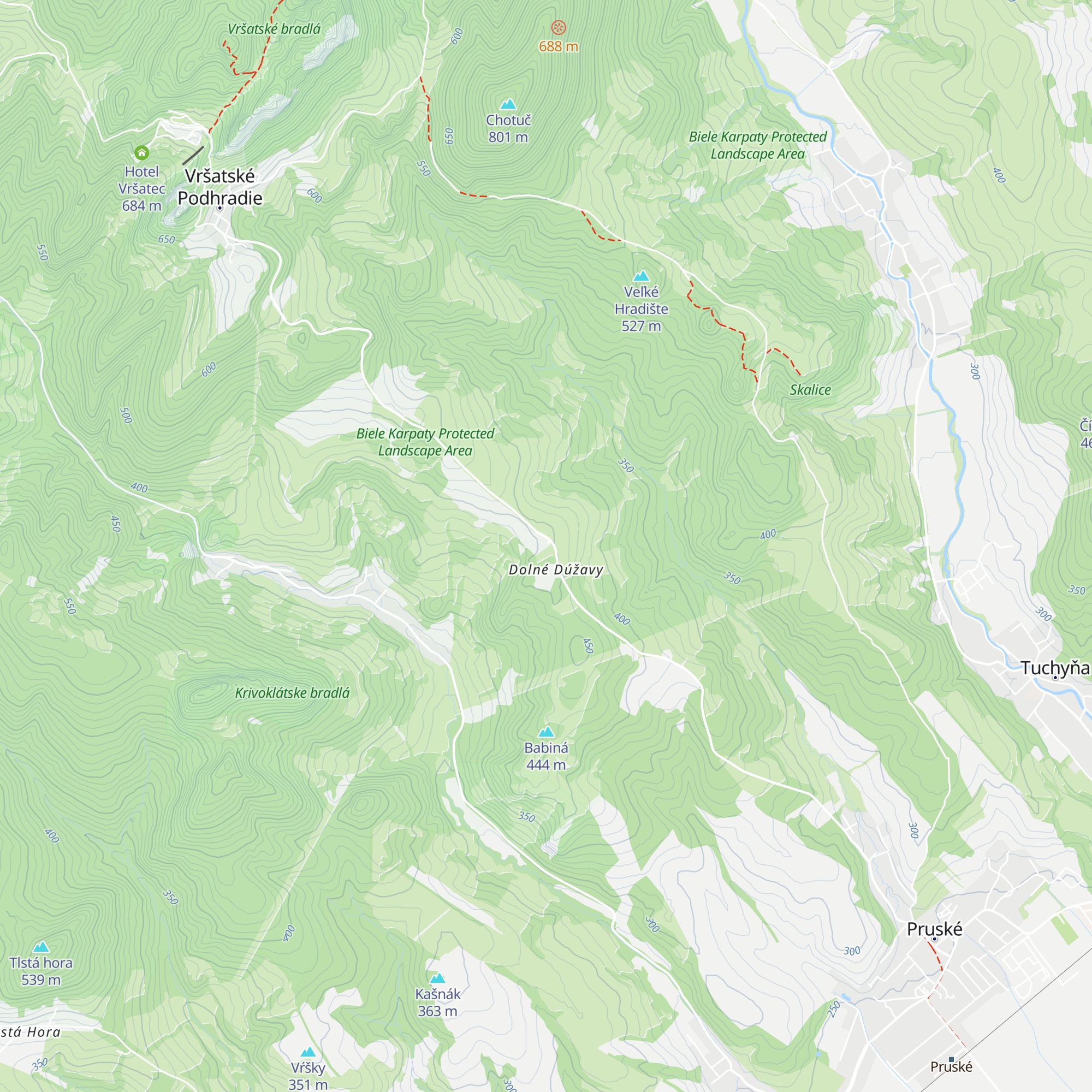 Chata Dúžavy map