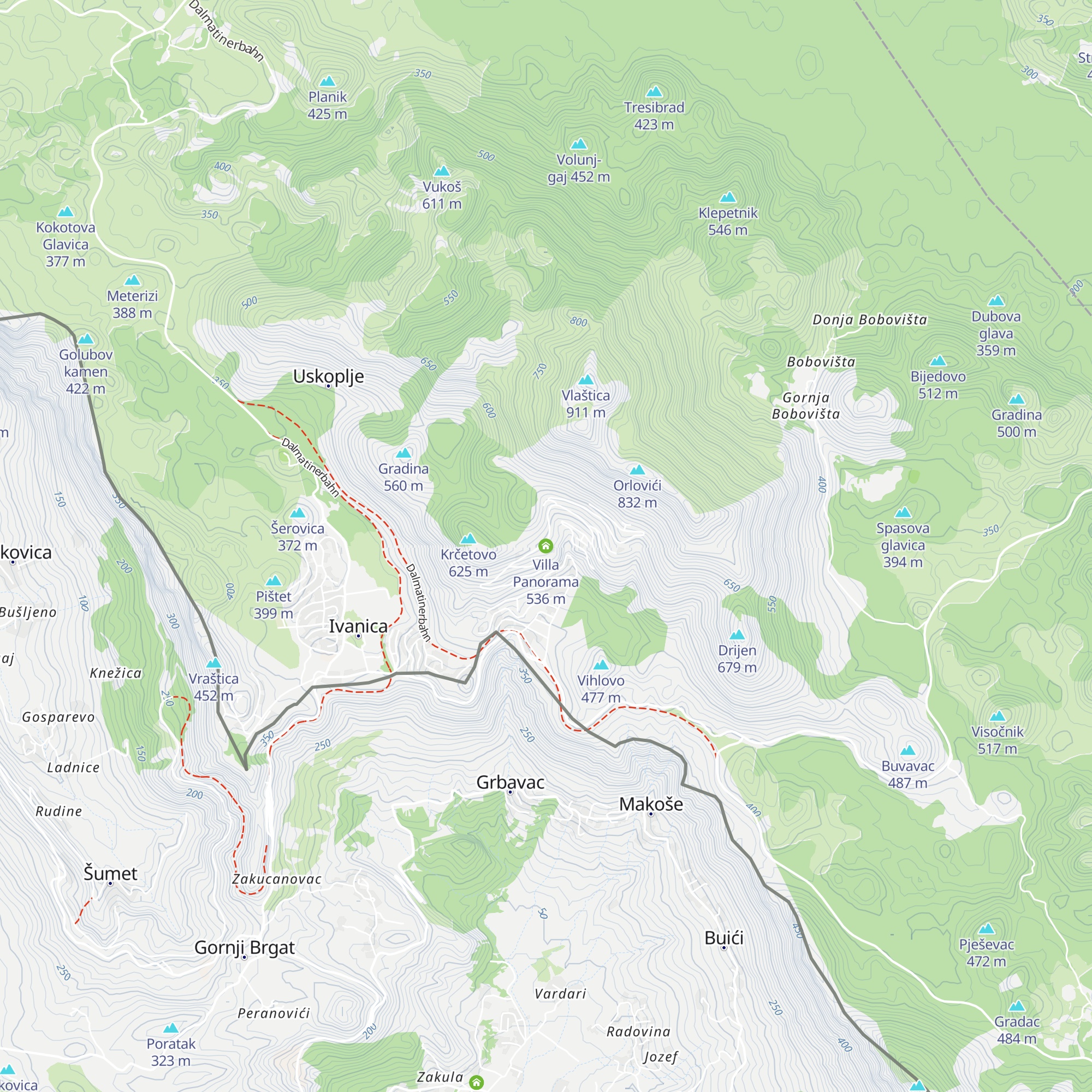 Villa Panorama map