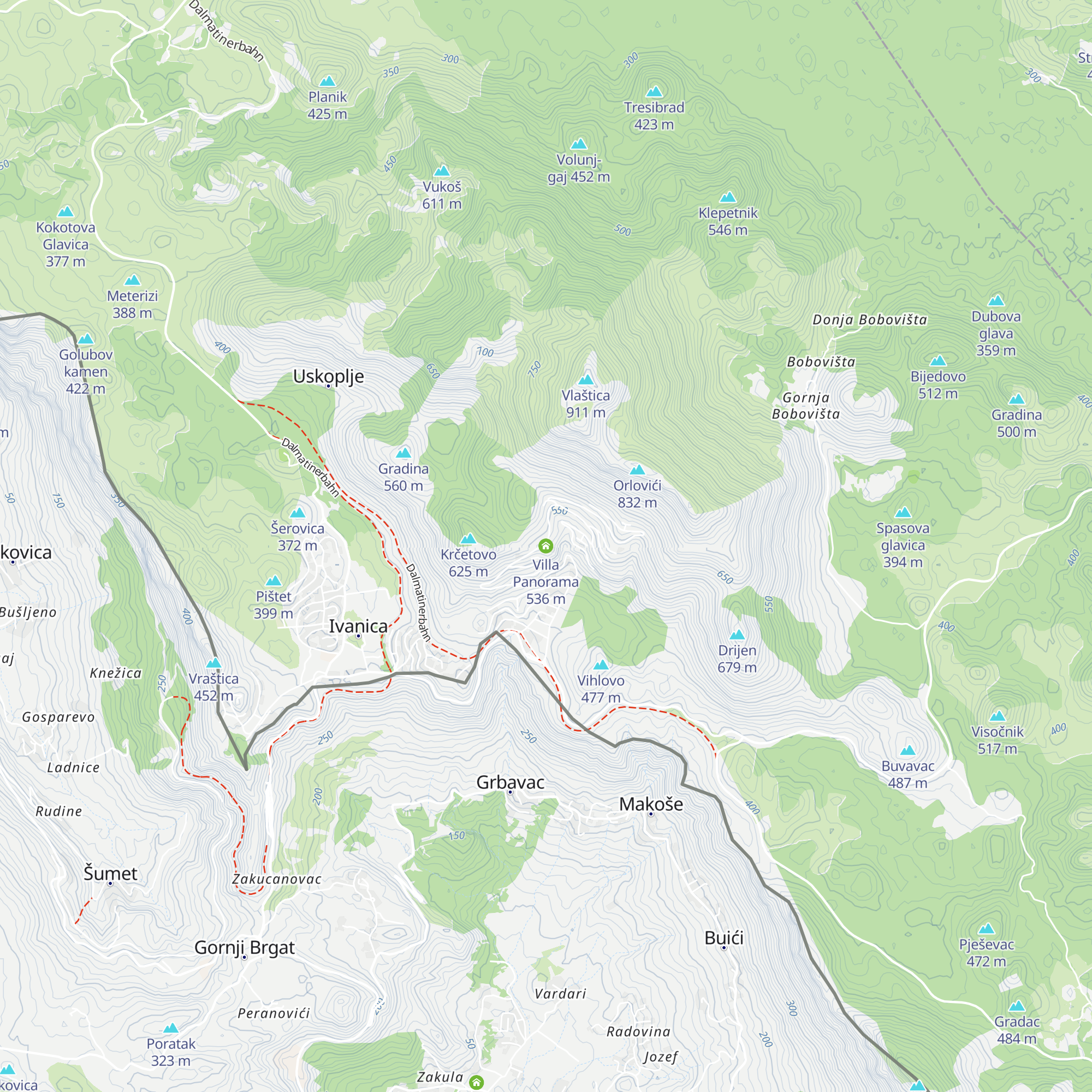 Villa Panorama map