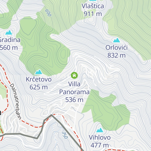 Map of Villa Dubrovnik Heights