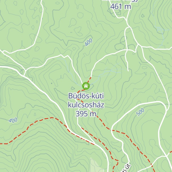 Map of Büdös-kúti kulcsosház