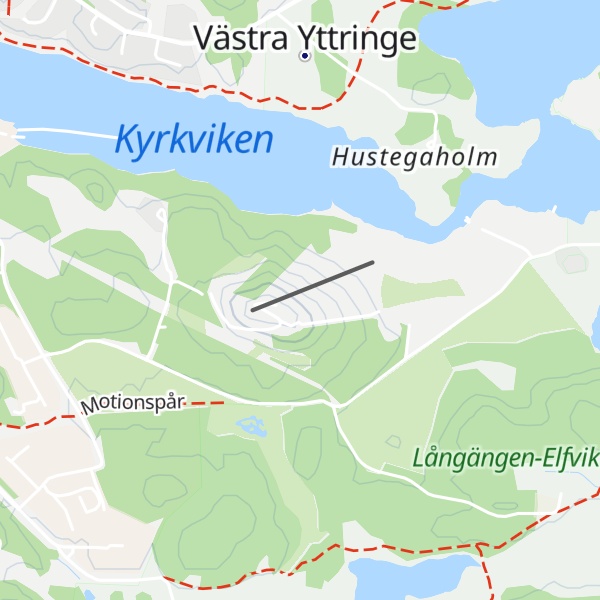 Map of Ekholmsnäsberget