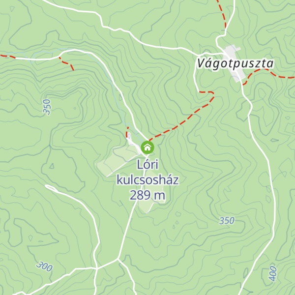 Map of Lóri kulcsosház