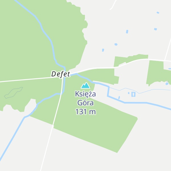 Map of Księża Góra