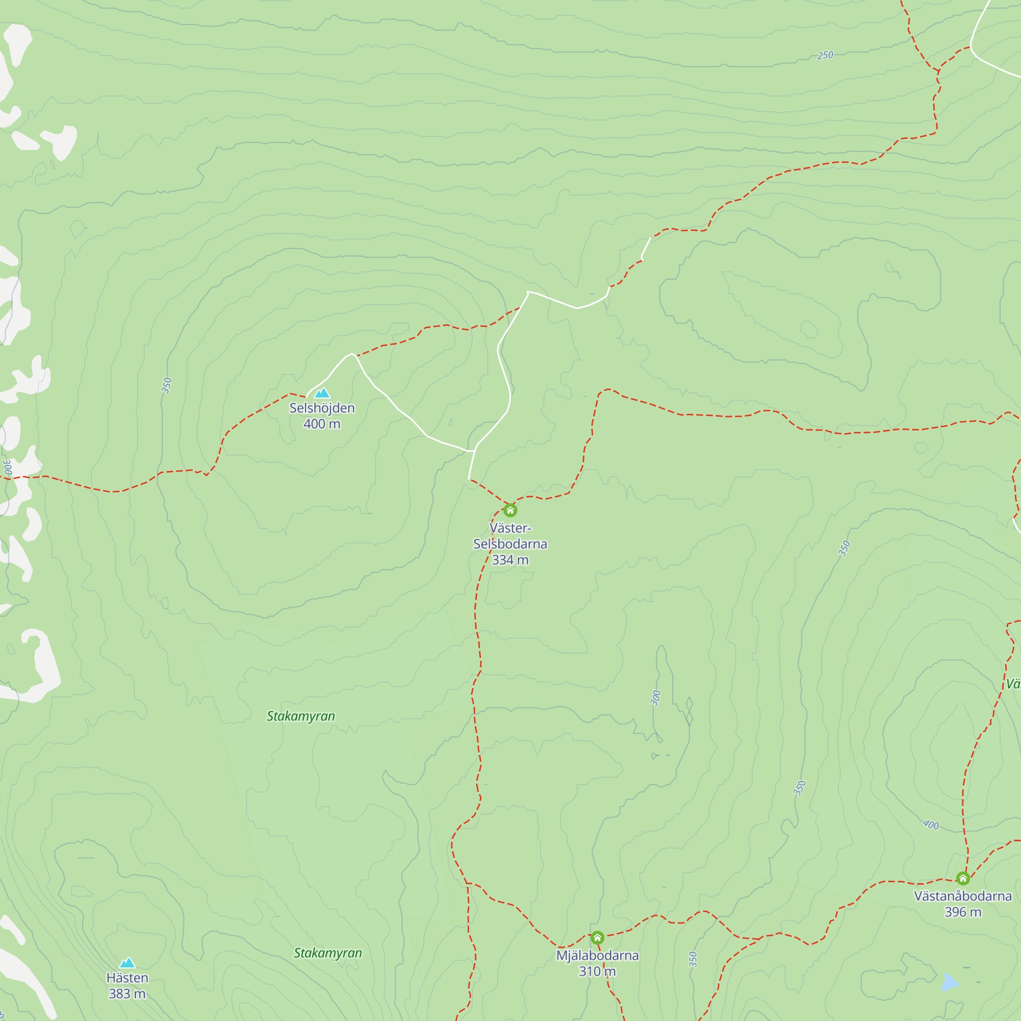 Väster-Selsbodarna map