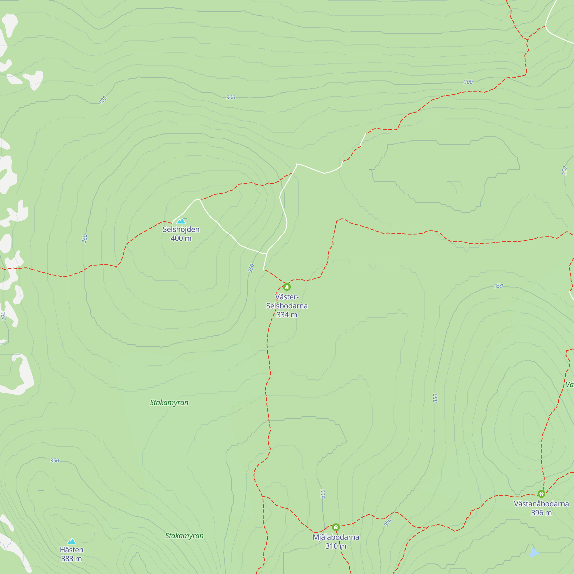 Väster-Selsbodarna map