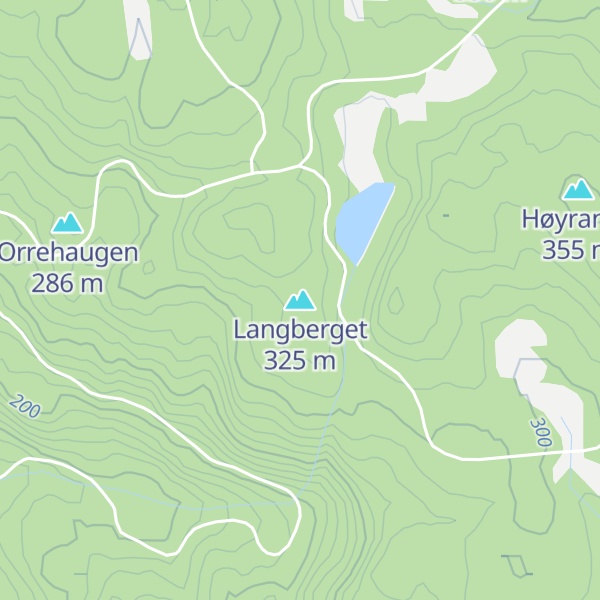 Map of Langberget