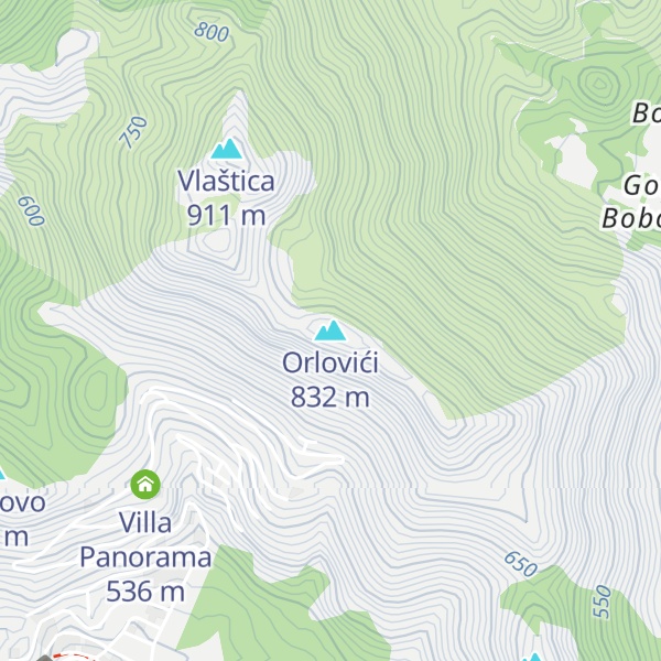 Map of Orlovići