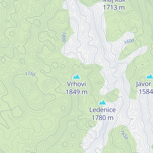 Map of Vrhovi