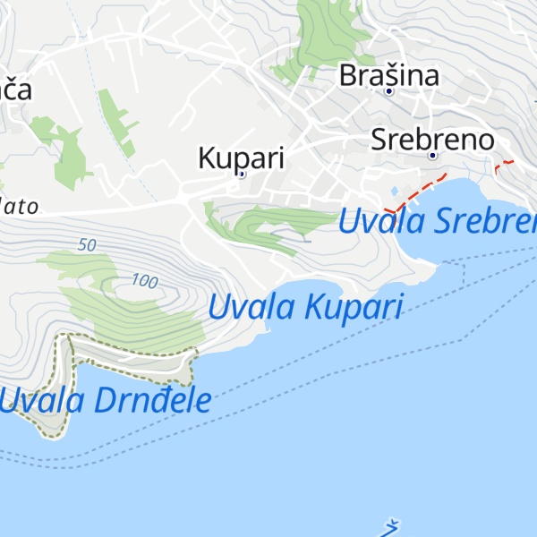 Map of ruins of Grand hotel Kupari
