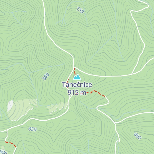 Map of Tanečnice