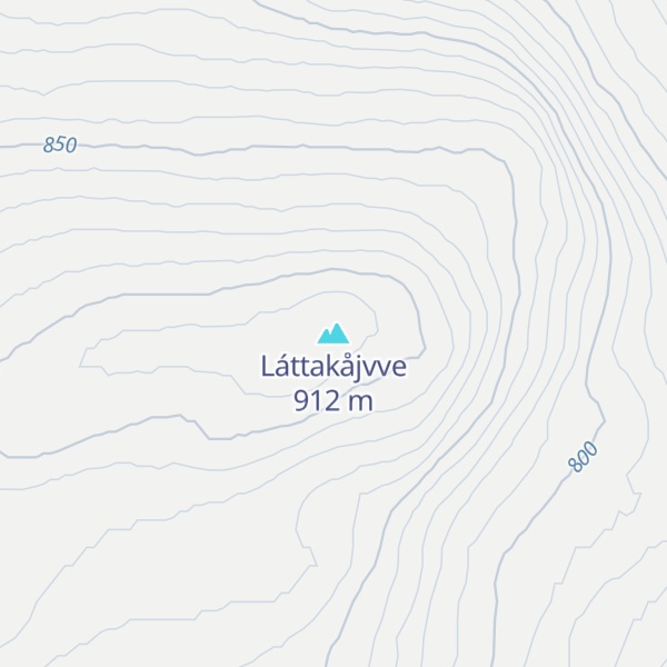 Map of Láttakåjvve