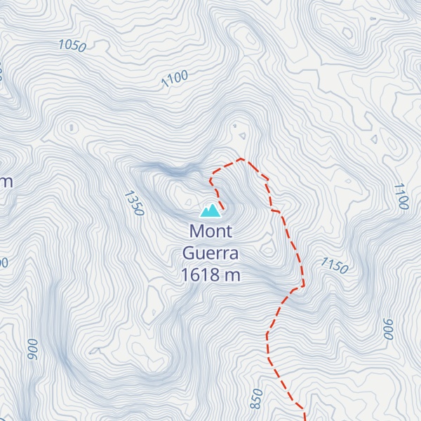 Map of Mont Guerra