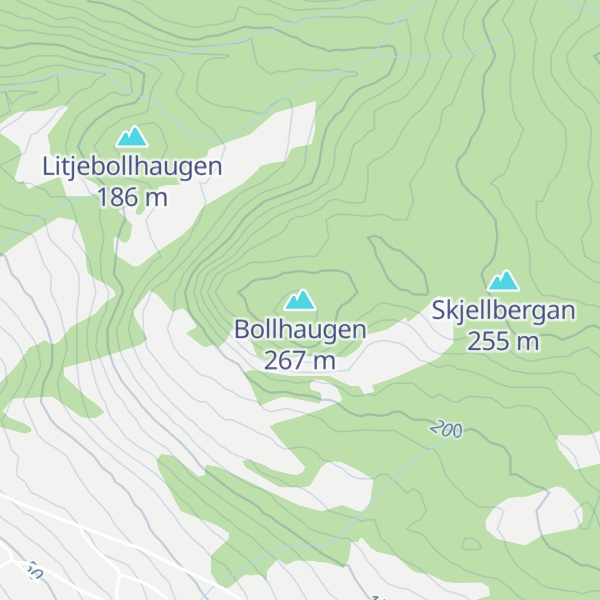 Map of Bollhaugen