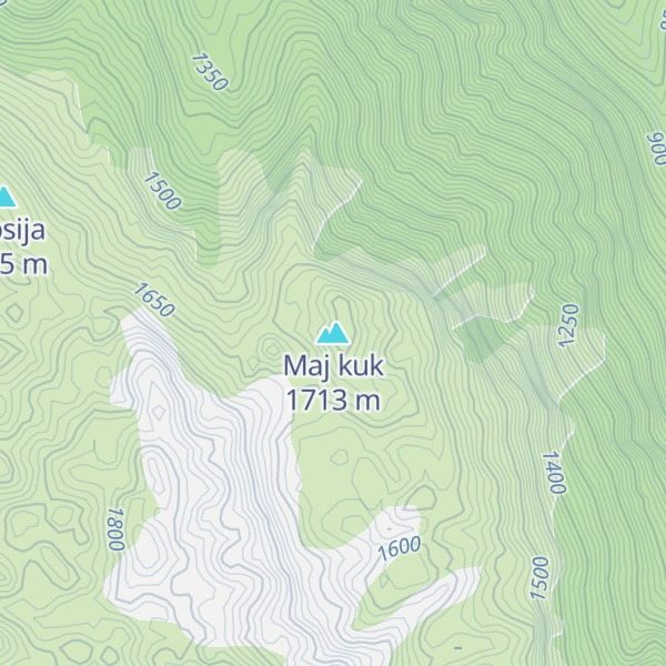 Map of Maj kuk