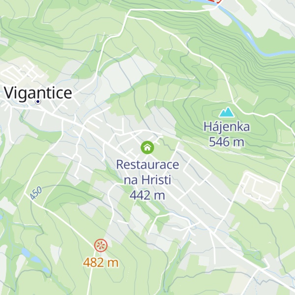 Map of Restaurace na Hristi