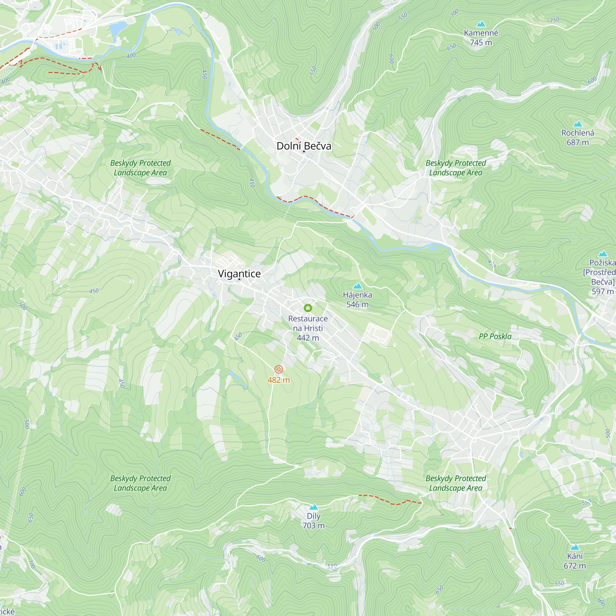 Restaurace na Hristi map
