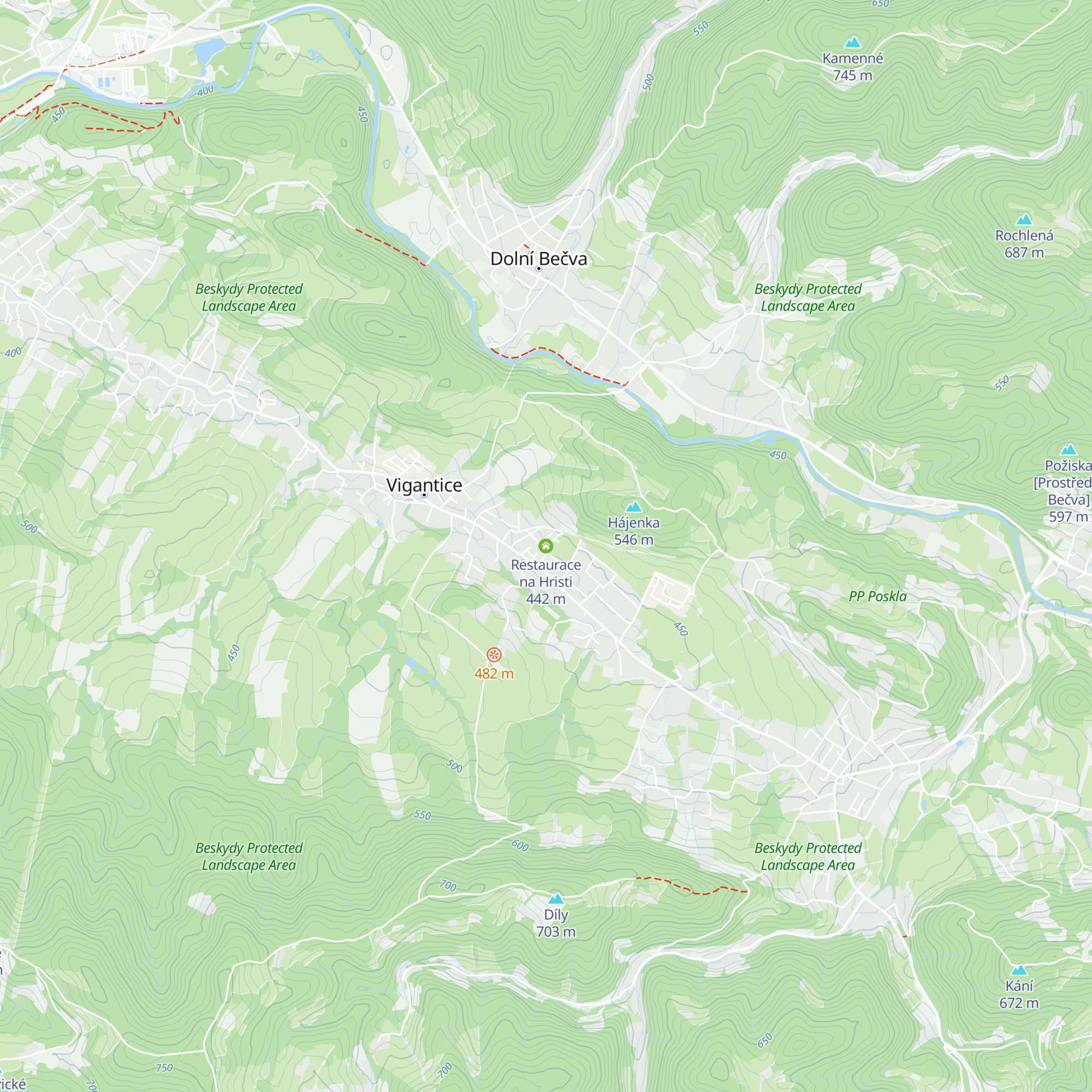 Restaurace na Hristi map