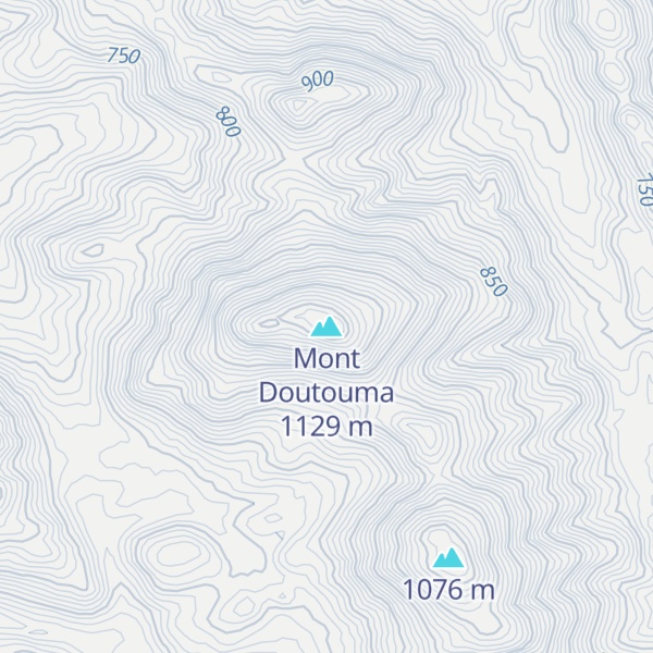 Map of Mont Doutouma