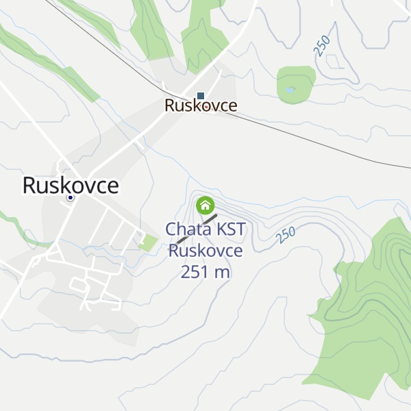 Map of Chata KST Ruskovce