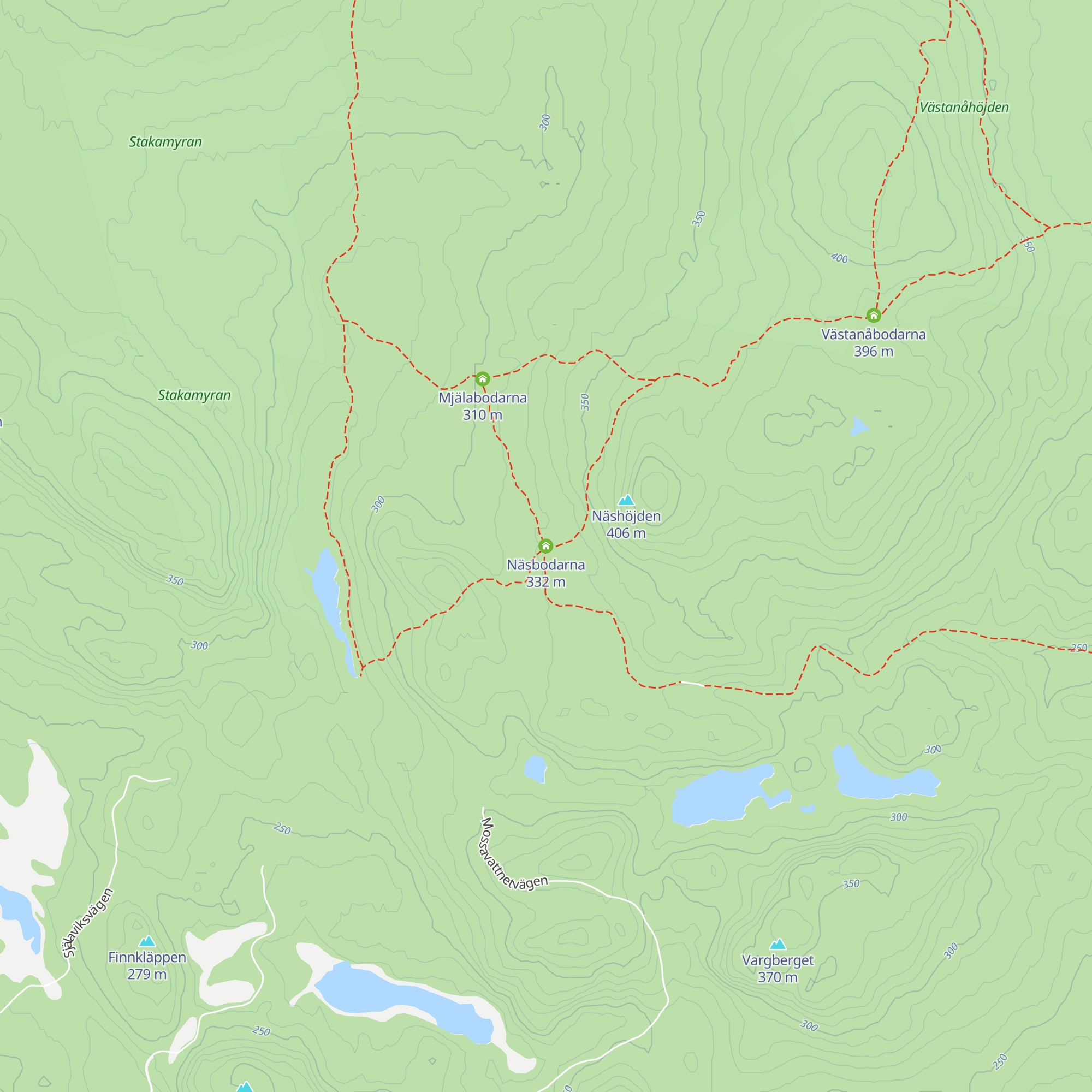Näsbodarna map
