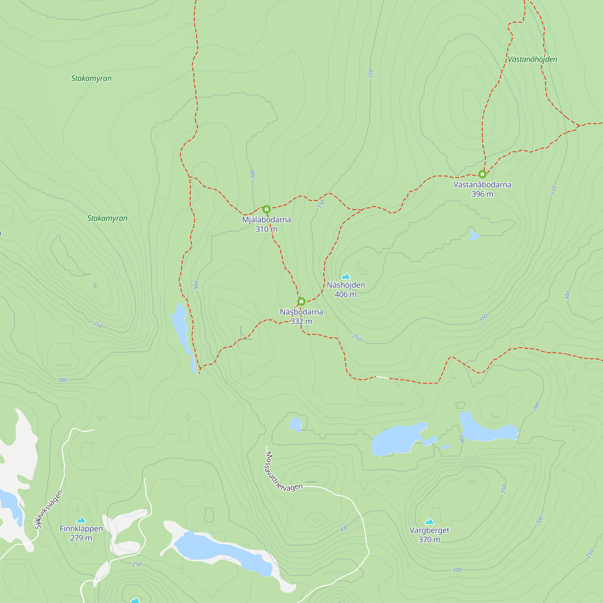 Näsbodarna map