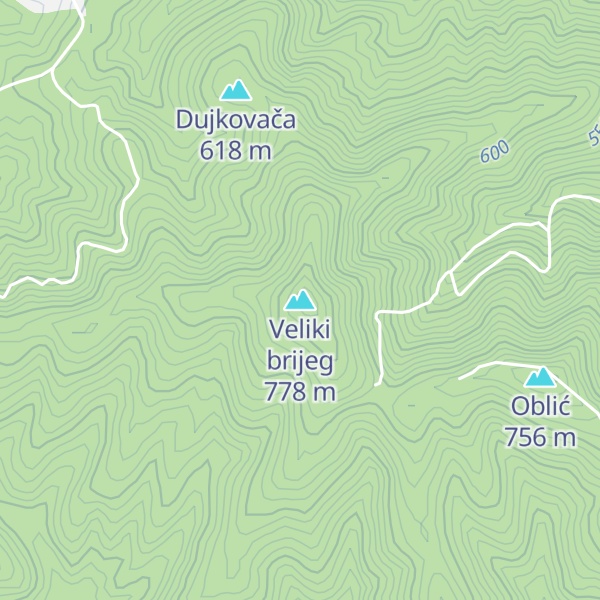 Map of Veliki brijeg