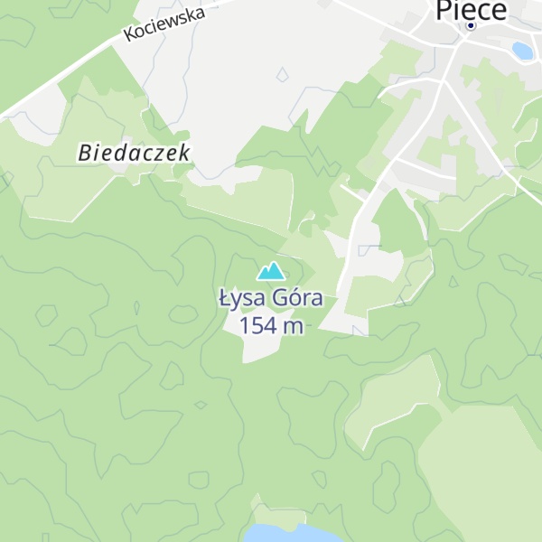 Map of Łysa Góra