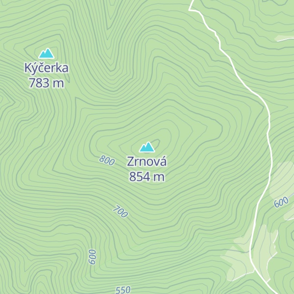 Map of Zrnová