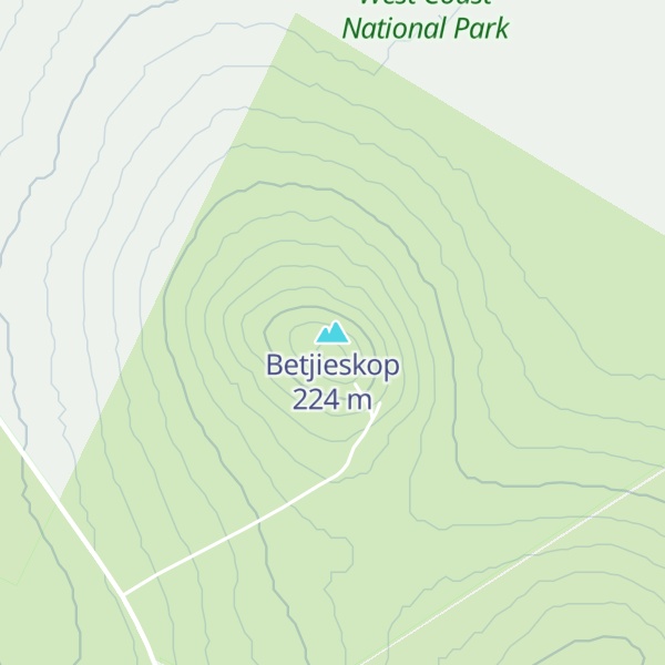 Map of Betjieskop