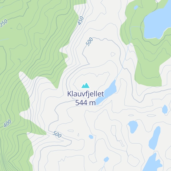 Map of Klauvfjellet