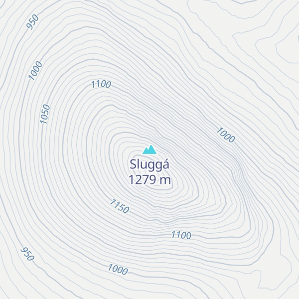 Map of Sluggá