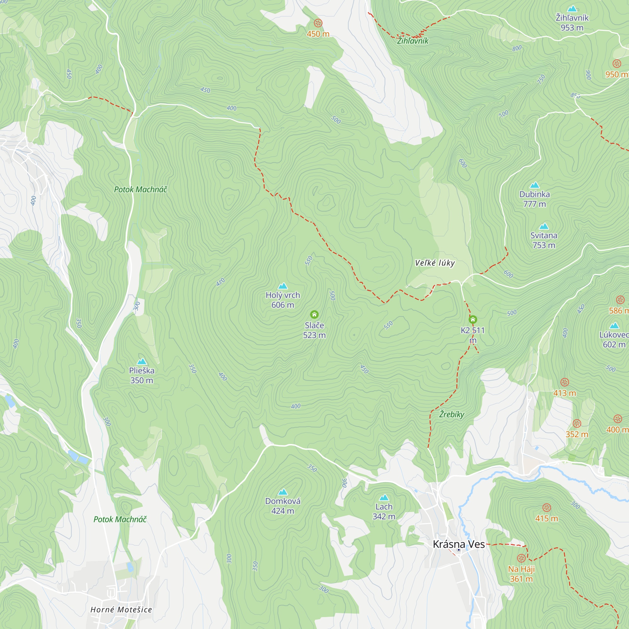 Slače map