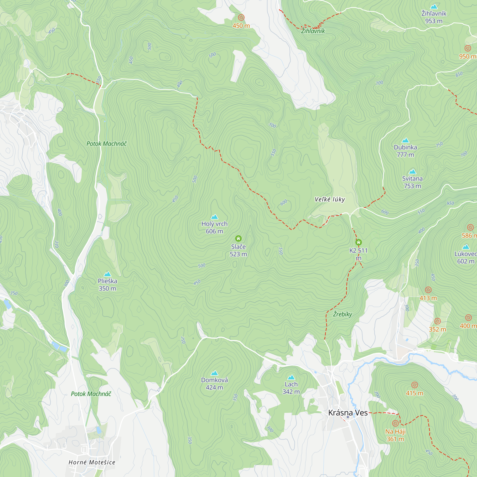 Slače map