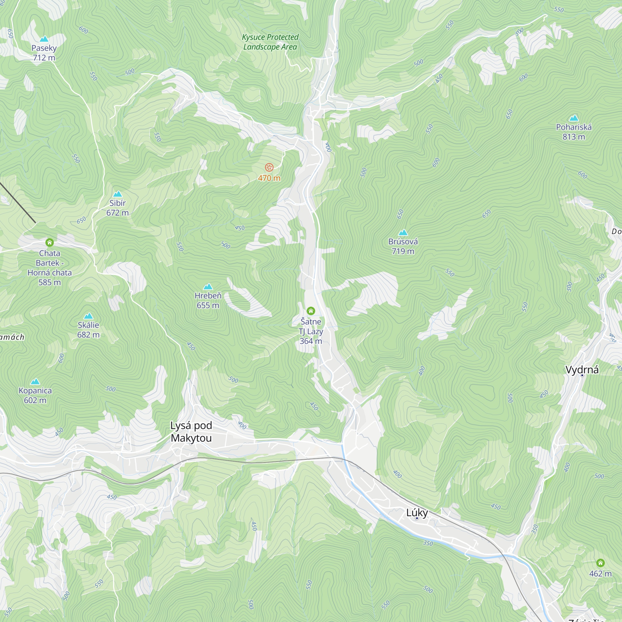 Šatne TJ Lazy map