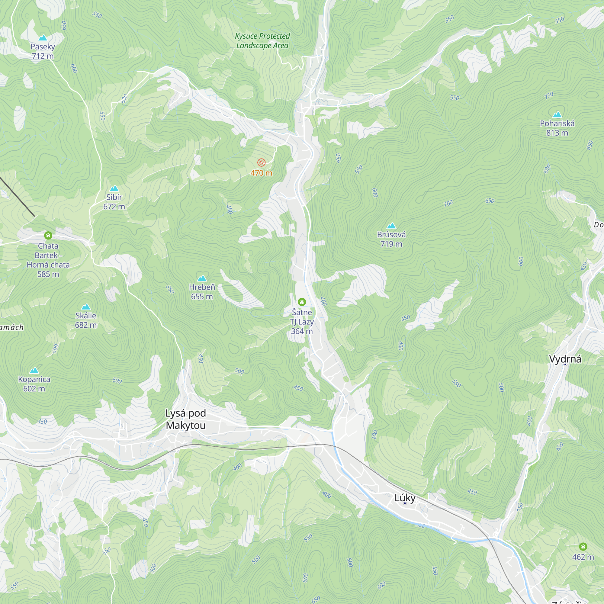 Šatne TJ Lazy map