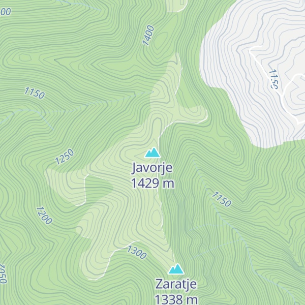 Map of Javorje