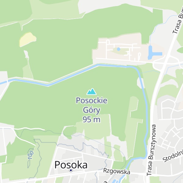 Map of Posockie Góry