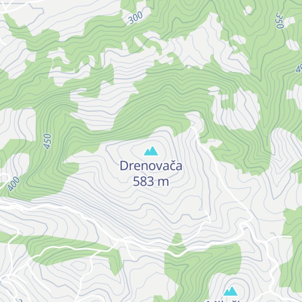 Map of Drenovača