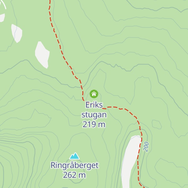 Map of Eriks stugan
