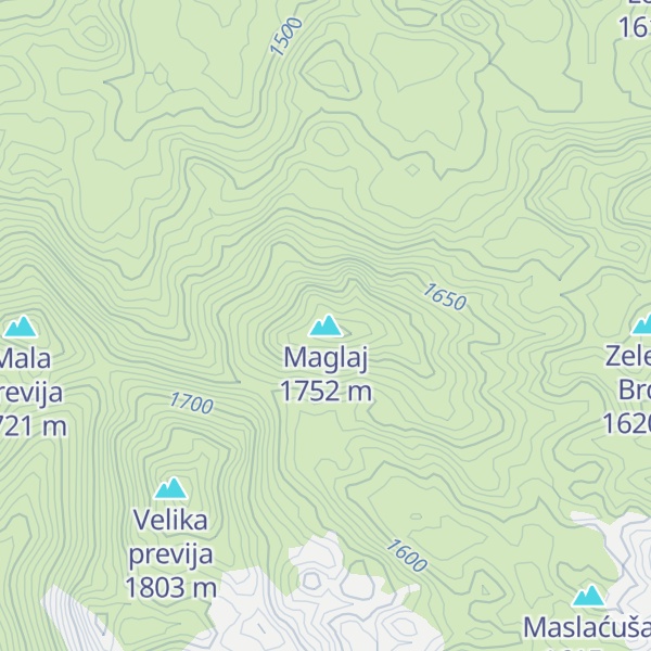 Map of Maglaj